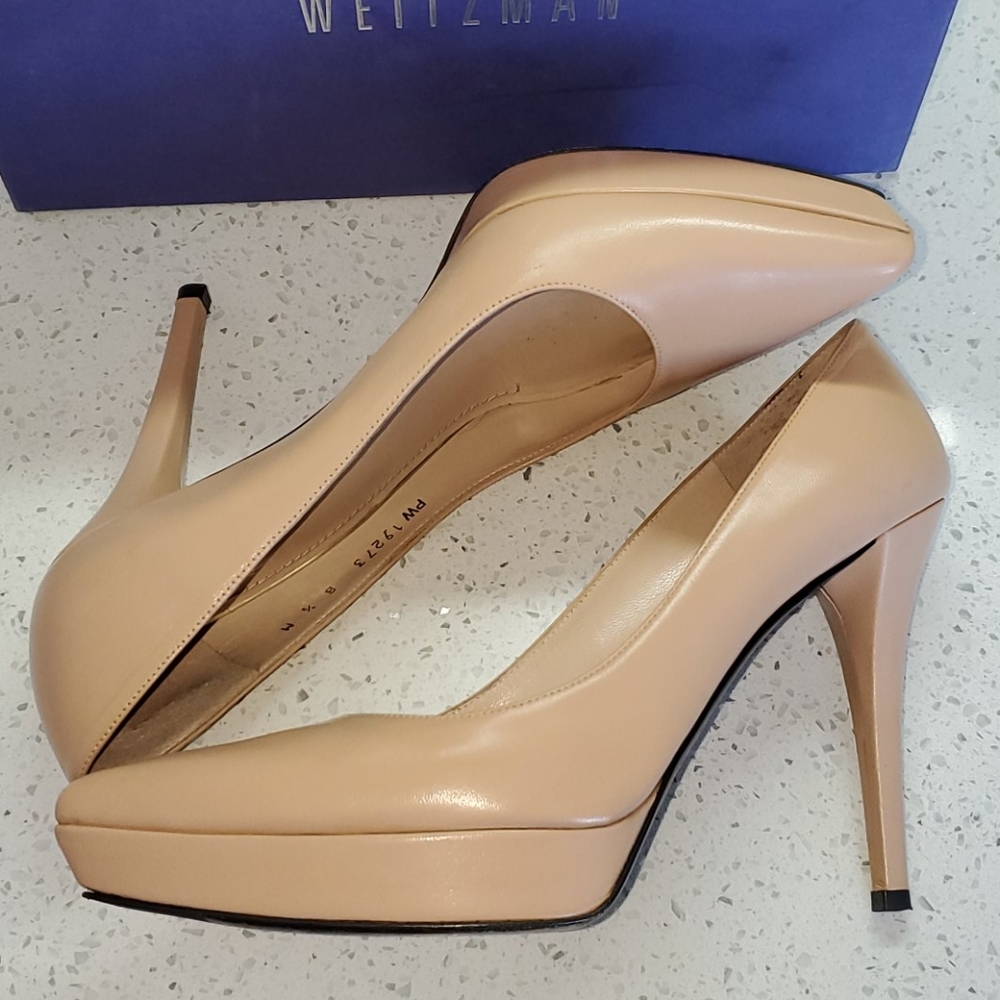 Stuart Weitzman Goatskin Pointy Toe Pump - image 6